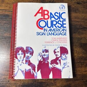 A Basic Course in American Sign Language ASL Textbook Spiral Bound 1980 Vintage